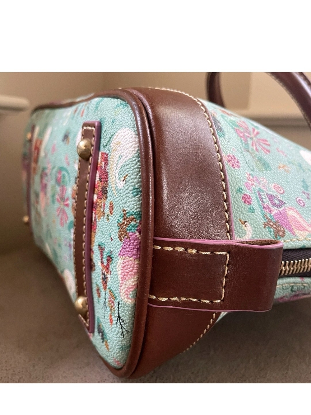 Dooney & Bourke Mint NUTCRACKER Dome Satchel - Picture 8 of 16